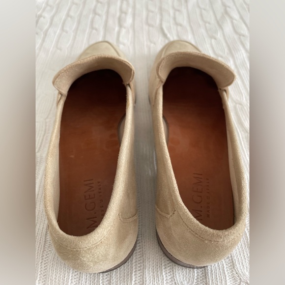 M. Gemi Sacca Donna Classic Italian Loafer in Oatmeal Suede Size EU 39 US 8.5 - Picture 6 of 11